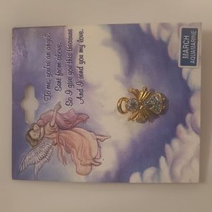 Accessories March aquamarine brand new pin
